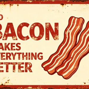 Bacon Makes Everything Better - Food Humor Sign