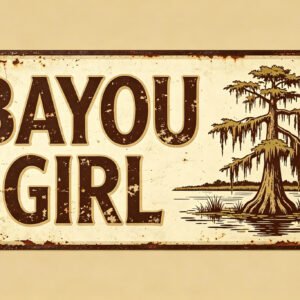 Bayou Girl - Cypress Tree Sign