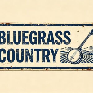 Bluegrass Country - Banjo Hills Sign