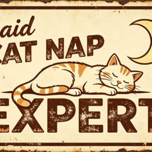 Cat Nap Expert - Sleeping Cat Moon Sign
