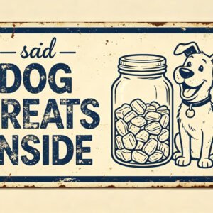 Dog Treats Inside - Jar Dog Sign