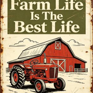 Farm Life Is The Best Life Vintage Tin Sign