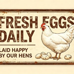 Fresh Eggs Daily - Laid Happy By Our Hens
