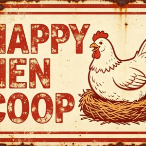 Happy Hen Coop - Hen Nest Sign