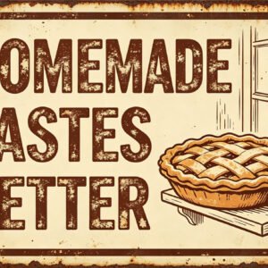 Homemade Tastes Better - Pie Window Sign