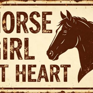 Horse Girl At Heart - Equestrian Sign