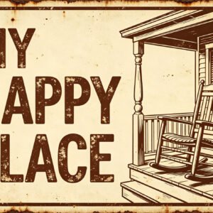 My Happy Place - Porch Rocking Chair Sign