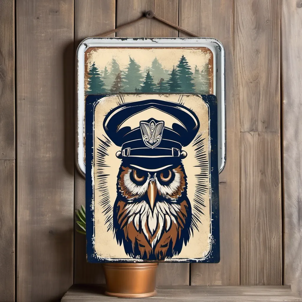 Vintage Owl - Retro Metal Wall Art - Image 3