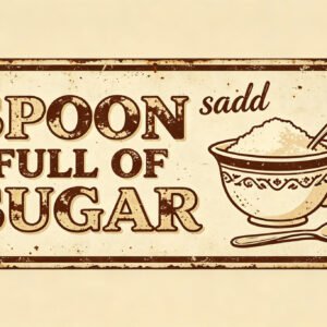 Spoon Full Of Sugar - Sugar Bowl Sign