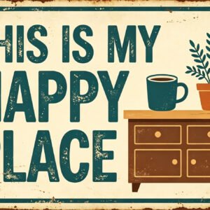 This Is My Happy Place - Cozy Kitchen Sign