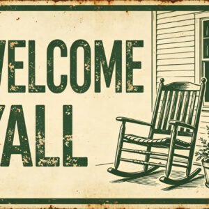 Welcome Yall - Southern Porch Sign