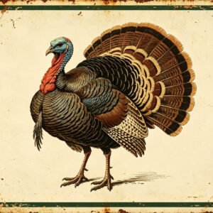 Wild Turkey - Vintage Wildlife Art