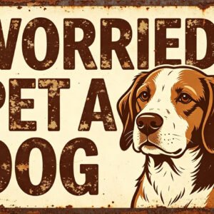 Worried? Pet A Dog - Beagle Sign